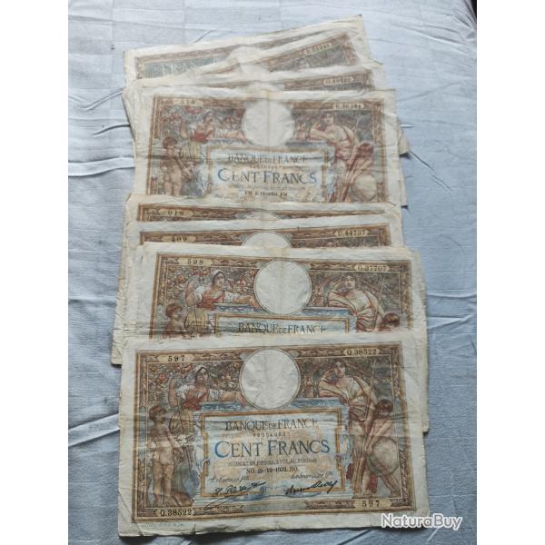 Billets cent francs