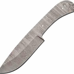 Skinner Lame A customiser Wide Drop Point Acier Damas Manche &agrave; monter BLDM2752