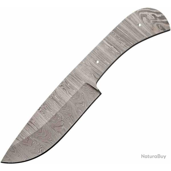 Skinner Lame A customiser Wide Drop Point Acier Damas Manche � monter BLDM2752