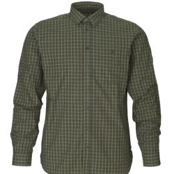Chemise SEELAND Warwick &agrave; carreaux vert pin Taille . S