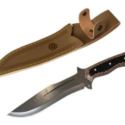 Couteau 32cm forg&eacute;e LLF s&eacute;rie CHASSE manche verzalite ench&egrave;re