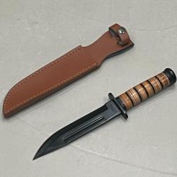 Couteau droit 5mm d'&eacute;paisseur USMC 32cm ench&egrave;re