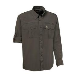 Chemise VERNEY CARRON &agrave; manches longues Anti-tique kaki  Taille . M