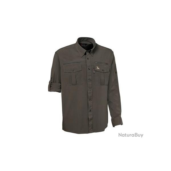 Chemise VERNEY CARRON � manches longues Anti-tique kaki  Taille . M