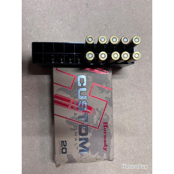 10 cartouches 9,3x62 Hornady Interlock SP 286gr/18,5g