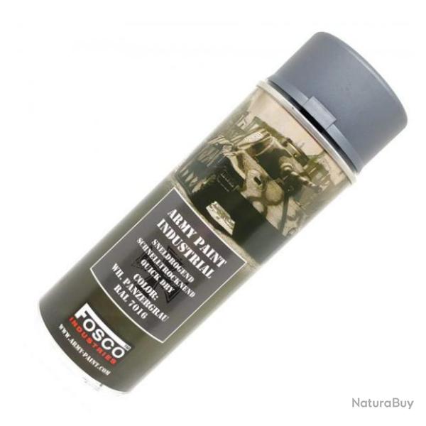 Bombe de Peinture Gris Tank pour plastique et metal - FOSCO