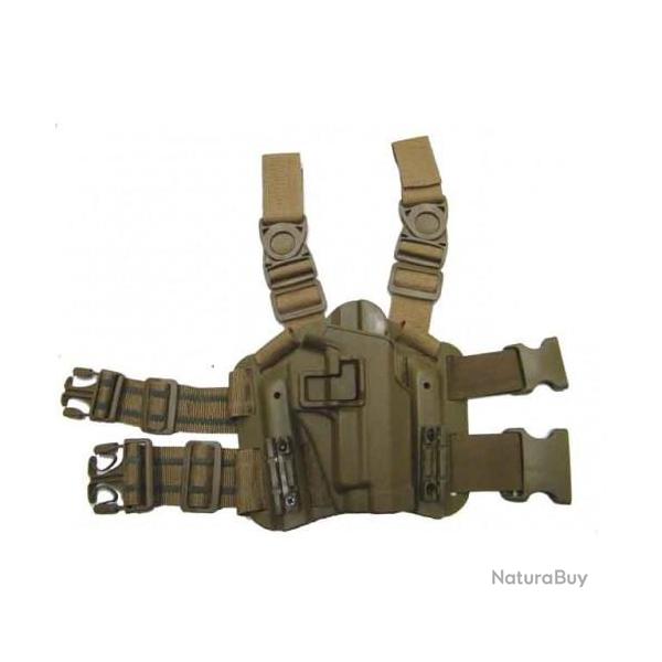 Holster Cuisse CQC Rigide - 1911 - droitier -TAN 7043TAN1911