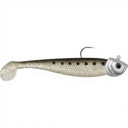 Leurre souple MADNESS Madshad 2 130 mont&eacute; 40g 4/0 Black iwashi