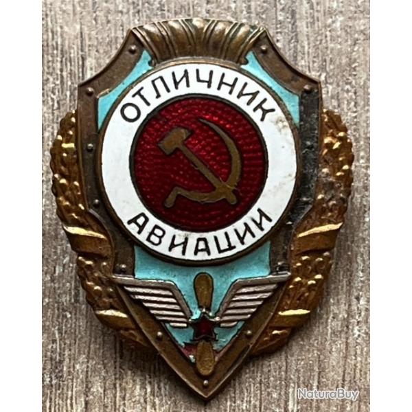INSIGNE MEDAILLE PILOTE ,EXCELLENTE AVIATOR, RUSSE WW2.