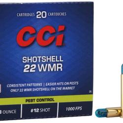 Munition CCI 22lr wmr Shotshell plomb boite de 20 grenaille plomb 12 - 31GR