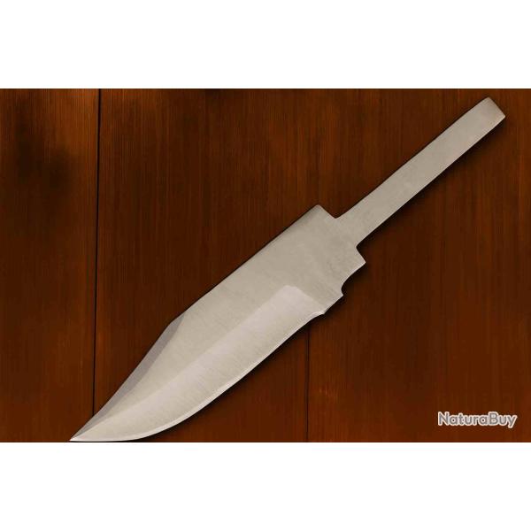 Lot de 3 Lames A Customiser Skinner Lame Clip Point Acier Inox Manche � monter BL147