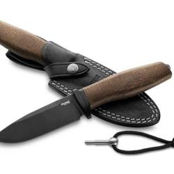 POIGNARD LIONSTEEL ACHA MICARTA VERT LAME NOIRE