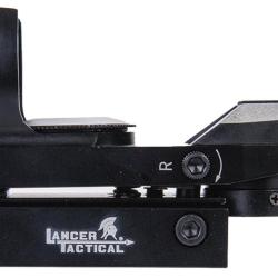 Point rouge m&eacute;tal Reflex 4 r&eacute;ticules rouge / vert NOIR