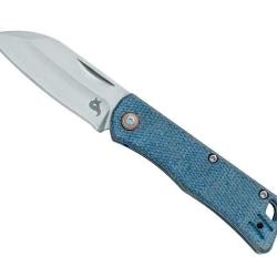 COUTEAU BLACK FOX TEENY MICARTA BLEU