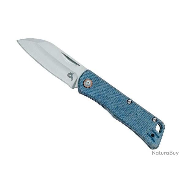 COUTEAU BLACK FOX TEENY MICARTA BLEU