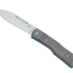 COUTEAU FOX BARLOW MICARTA MARRON/TITANIUM