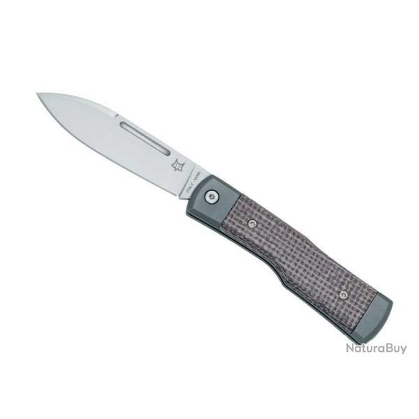 COUTEAU FOX BARLOW MICARTA MARRON/TITANIUM