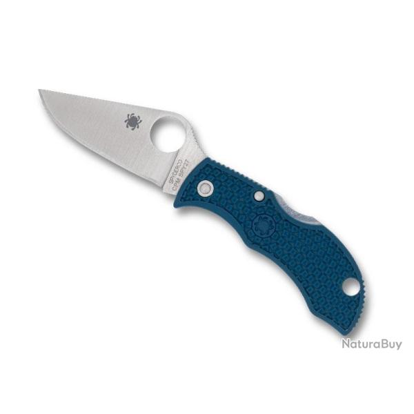 COUTEAU SPYDERCO MANBUG NYLON/FIBRE DE VERRE BLEU