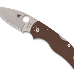 COUTEAU SPYDERCO NATIVE 5 G10 MARRON SPRINT