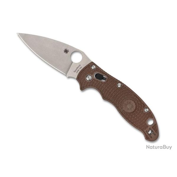 COUTEAU SPYDERCO MANIX 2 FIBRE DE VERRE MARRON SPRINT