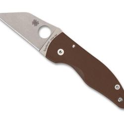 COUTEAU SPYDERCO MICROJIMBO G10 MARRON SPRINT