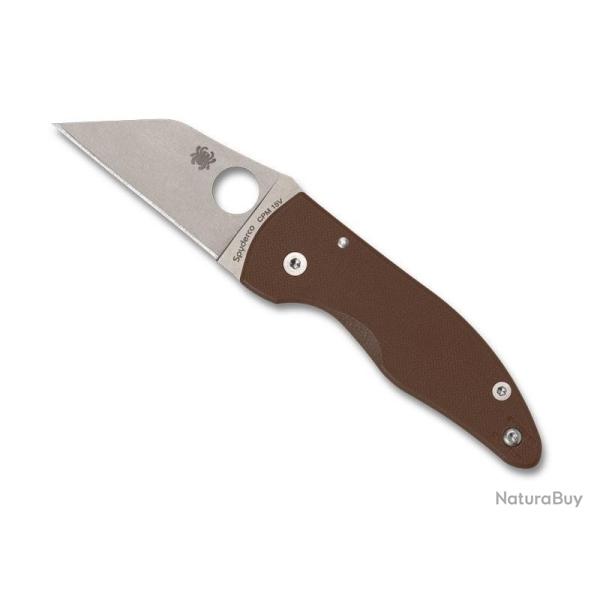 COUTEAU SPYDERCO MICROJIMBO G10 MARRON SPRINT