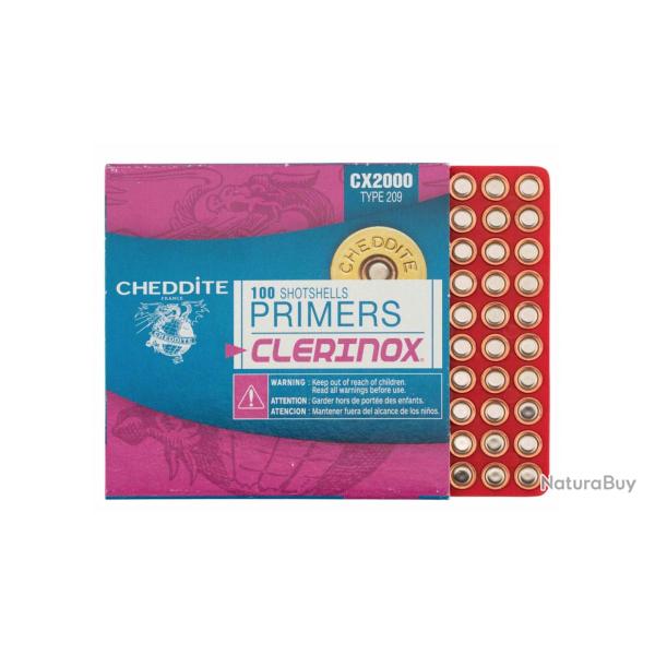AMORCES CHEDDITE TYPE 209 CLERINOX x100
