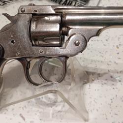 revolver  iver & johnson calibre 32 sw nickel&eacute; parfait