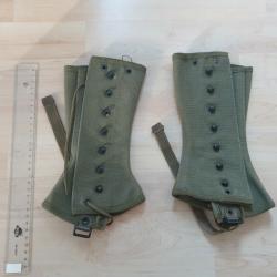 Paire de gu&ecirc;tres US OD 7 Mle 38 dat&eacute;es 45 (273.M)