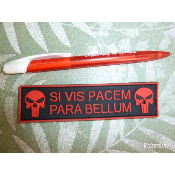 ecusson - si vis pacem para bellum - noir / rouge