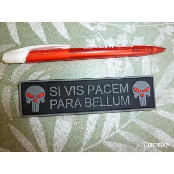 ecusson - si vis pacem para bellum - noir / gris