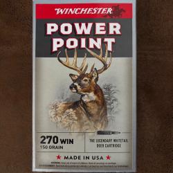 Munitions pour carabine de chasse 270 Winchester 150gr