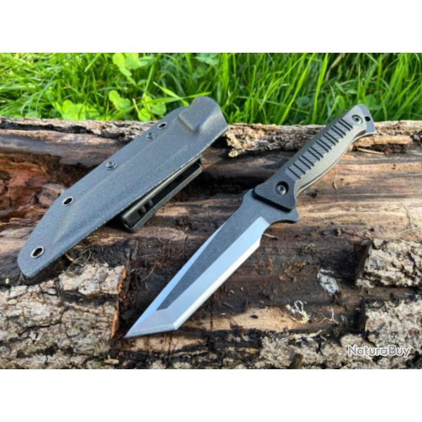 Couteau tactique lame tanto ench�re
