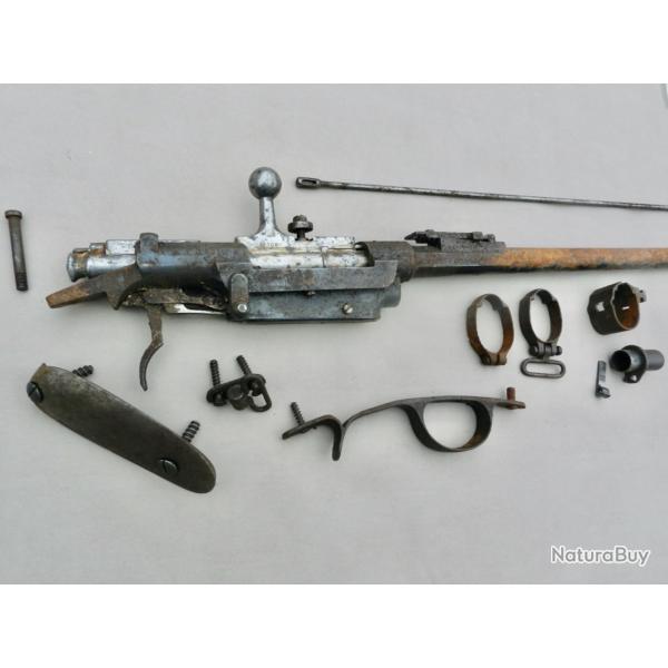 Pi�ces d�tach�es du fusil d'infanterie Kropatchek Portugais mle 1886