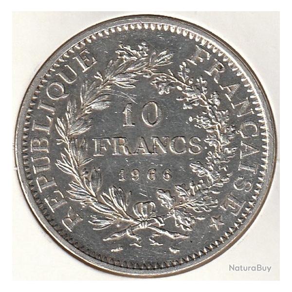Pi�ce De Monnaie ARGENT France 10 francs Hercule 1966