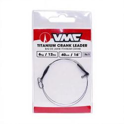 Bas de ligne VMC Titanium leader Crank / 1x1 / 16lb / 40cm