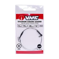 Bas de ligne VMC Titanium leader Crank / 1x7 / 18lb / 40cm