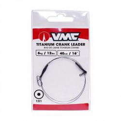 Bas de ligne VMC Titanium leader Crank / 1x7 / 18lb / 40cm