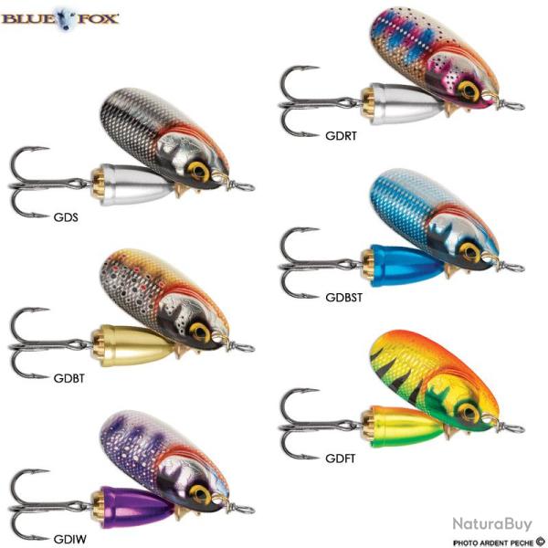 Cuiller tournante BLUE FOX Vibrax gilded GDFT 2