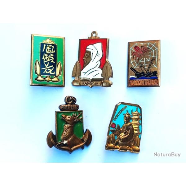 lot insignes marine nationale p�riode Indochine