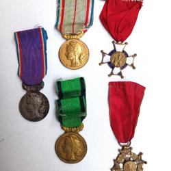 Lot de m&eacute;dailles fran&ccedil;aises