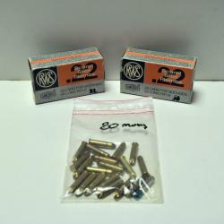 Lot de 2 boites de munitions RWS grenaille + munitions en vrac - Cal. 22 LR