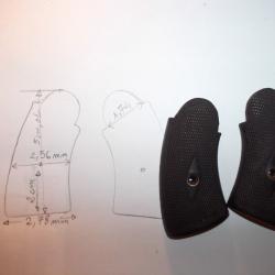 Plaquettes de crosse pour bulldog ou velodog