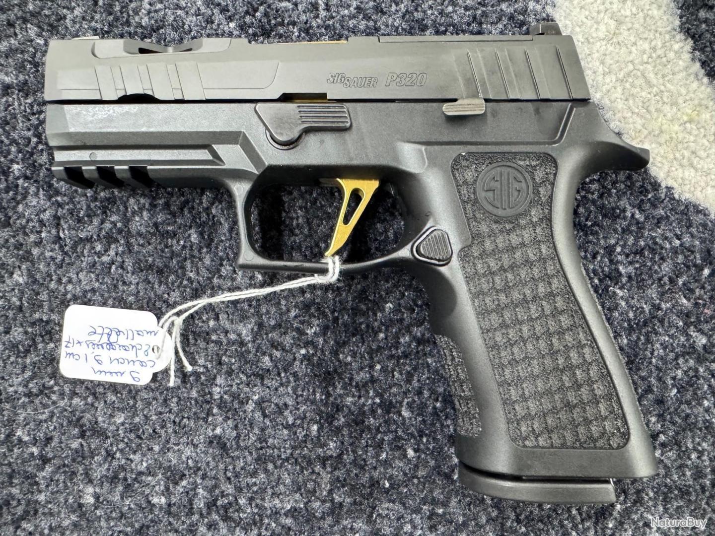 Sig Sauer P320 X-Compact Spectre Gold 9 mm - Pistolets de Catégorie B
