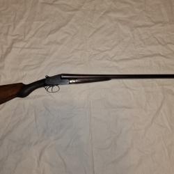 Fusil juxtapos&eacute; d'artisan st&eacute;phanois &agrave; contreplatines et &eacute;jecteurs cal 12/70