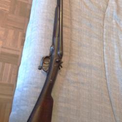fusuil de chasse collection -calibre 16/65-chiens ext&eacute;rieur -ouverture a cl&eacute; sous le pontet -