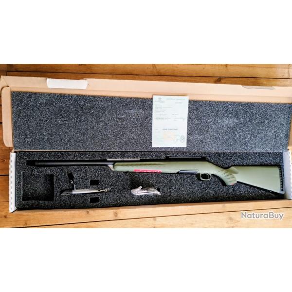 6.5 Creedmoor Ruger American rifle modele Predator canon 56cm filete 5/8x24 crosse verte