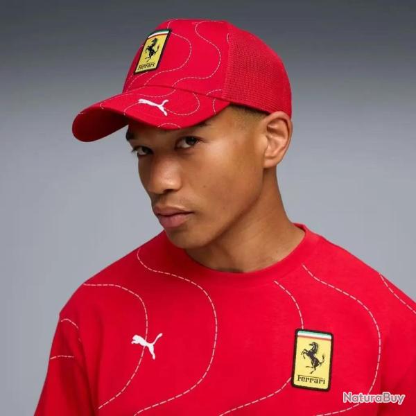Casquette Brodee Scuderia Ferrari Racing F1, Modele: Rouge