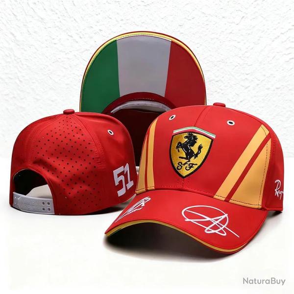 Casquette Brodee Scuderia Ferrari Racing Hypercars, Modele: Rouge