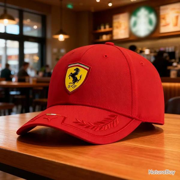 Casquette Brodee Scuderia Ferrari Racing F1, Modele: Red